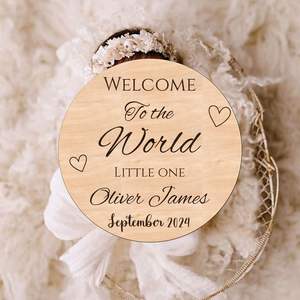 Rompecabezas de Madera Premium para Placa de Nacimiento de Bebé |   Acabado de la Mejor Calidad |   Trabajo Hecho a Mano |   Precio de Fábrica al por Mayor - Product Image 1