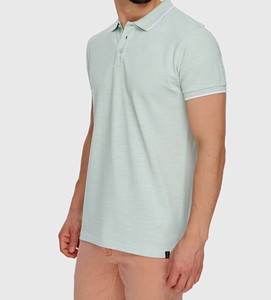 Chemises à manches longues pour hommes, personnalisées, à motif uni, col rabattu, rayures, boutons, décontractées, en jersey tricoté, en coton, polos, vente en gros - Product Image 5