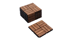 12 Slats Acacia Deck <b>tile</b> Natural Wood <b>tile</b> Interlocking <b>Tile</b> Made in Vietnam - Product Image 2