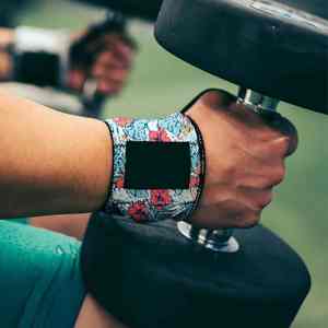 Heavy Weight Wrist Wraps Thumb Loops Polyester Cotton <b>Hook</b> Loop Closure Breathable Wrist Support Straps for Weight Lifting - Product Image 6