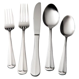 Superbe ensemble de couverts en acier inoxydable pour les fêtes, complémentant les designs de table minimalistes à étages, ustensiles de repas durables - Product Image 1