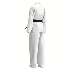 Kimono de Karate Blanco 100% Algodón, Corte Regular, Transpirable, Unisex, para Adultos, Ropa de Artes Marciales - Product Image 2