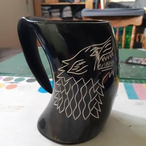Handmade Horn Classic <b>Tea</b> <b>Mug</b> Natural Shape Polished Eco-Friendly Dishwasher Safe Solid Pattern Party Home Use Gift Box - Product Image 2