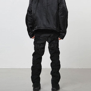 Jean Pantalon en denim délavé moderne pour homme, coupe confortable, idéal pour la mode - Product Image 6