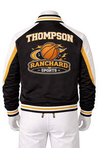 เสื้อแจ็คเก็ตบาสเก็ตบอลพรีเมียมแบบสั่งทำพิเศษ น้ำหนักเบา ระบายอากาศได้ดี เหมาะสำหรับกีฬา ทีมฝึกซ้อม และใช้สำหรับเชียร์ทีม ประสิทธิภาพสูง - Product Image 4