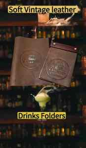 Fundas de Cuero Puro para Menús de Restaurante y Carpetas para Facturas de Hotel con Diseño de Logotipo Personalizado - Product Image 4