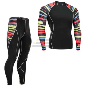 Conjunto Deportivo de 2 Piezas para Hombre, Ropa de Gimnasio sin Costuras, Ropa Deportiva para Yoga, Conjunto de Compresión - Product Image 3