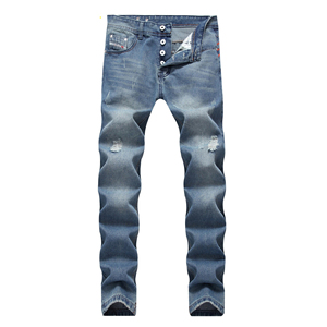 Nuevos Jeans de Mezclilla para Hombre, Talla Grande, Corte Recto, Impermeables, Ecológicos, de Secado Rápido, Diseño con Servicio OEM, Venta al Por Mayor - Product Image 5