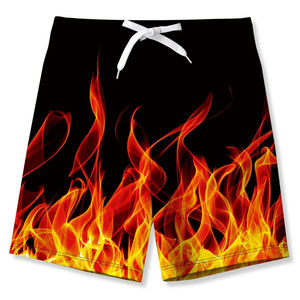 Well Factory Sale Good Quality 100% Woven <b>Polyester</b> Mid Waist Drawstring Closure Embroidery Casual Breathable Solid Shorts Men's - Product Image 4