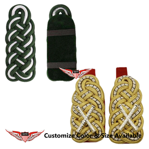 KEW High Customized Quality Grey <b>Braided</b> Epaulettes Purple Fabric Elegant Garment <b>Accessory</b> Durable - Product Image 5