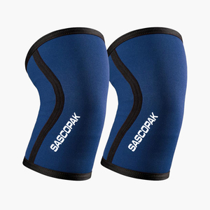 Manchons de protection pour les genoux en néoprène 7 mm avec logo personnalisé, design camouflage, pour crossfit, fitness, entraînement, compression, musculation - Product Image 3