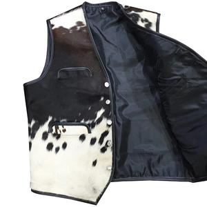 Chaleco de cuero profesional para motocicleta 2026, chaleco de cuero vacuno sin mangas talla grande para motociclista, ¡en oferta online! - Product Image 1