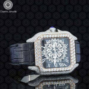 Montre de luxe Charm Jewells en acier inoxydable, bracelet en acier inoxydable, mouvement mécanique analogique, 40 mm, résistance à l'eau 10 bars, automatique - Product Image 3