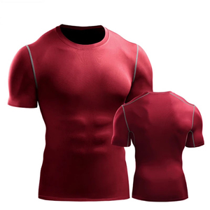 Camiseta Deportiva de Compresión Personalizada para Hombre, Ropa de Gimnasio, Cuello Redondo, Camisetas de Compresión para Hombre - Product Image 1