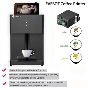 Evebot EB-FC 3D Coffee Printer Latte Art Coffee Photo Printing Machine Digital Wifi Enabled Printing Coffee Shop EB-FT4 EB-Pro