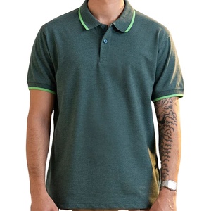 เสื้อโปโลชายคุณภาพสูง 100% ผ้าฝ้าย คอตั้ง แขนสั้น รับสกรีนโลโก้ บริการ OEM เสื้อโปโลชายแบบสั่งทำ - Product Image 4