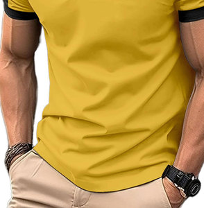 T-shirts pour hommes en tissu jersey grande taille, faible MOQ, dernier style, nouveau design, logo personnalisé, séchage rapide, polyester/coton, vêtements décontractés - Product Image 5