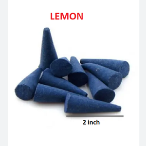 Natural Lemon <b>Cones</b> Wholesale Supply From Best Brand <b>Backflow</b> <b>Incense</b> <b>Cones</b> (Blue) - Product Image 1