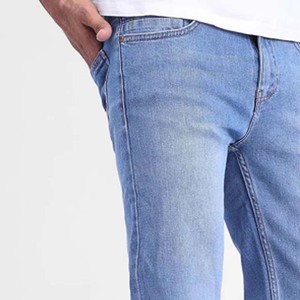 Mans 100% Cotton Denim Straight Hip Hop <b>Jeans</b> Winter <b>Flared</b> Fit Pants Loose <b>Vintage</b> Wash <b>Jeans</b> - Product Image 4