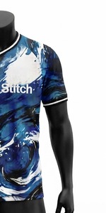 Camiseta de Fútbol Americano Blanca con Cuello en V para Hombre, Estampado por Transferencia de Calor, Transpirable, 100% Poliéster, para Todas las Temporadas, Deportiva para Adultos - Product Image 5