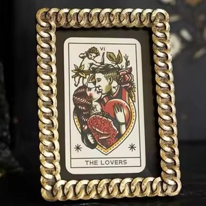 Luxury Interior Craft Metal Glass Photo <b>Frame</b> Decorative <b>Picture</b> Display Home Decor - Product Image 2