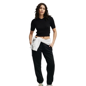 Jogging d'hiver personnalisé en molleton de coton pour femme, style streetwear, respirant, séchage rapide, écologique, poids lourd - Product Image 2