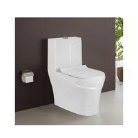 WC monobloc en céramique de qualité supérieure, le plus vendu en usine, avec réservoir encastré, blanc uni, moderne, pour villa