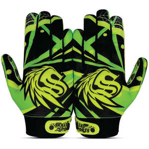 ถุงมือฟุตบอล Vortex Grip แบบเต็มนิ้ว น้ำหนักเบา ยึดเกาะได้ดี สำหรับผู้รับ  ผู้ใหญ่ เด็ก สีดำ สีเขียว ใช้ได้ทั้งชายและหญิง สำหรับฤดูหนาวและกิจกรรมกลางแจ้ง - Product Image 2
