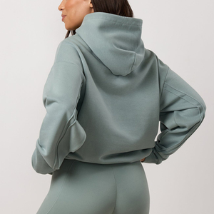 Survêtement décontracté pour femme, style streetwear, sweat-shirt à capuche oversize uni pour femme, collection automne - Product Image 2