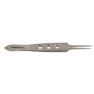 Pinzas para vendaje ocular con punta cruzada serrada de 0.7 mm, 9 cm de longitud, certificación CE, de alta calidad, para uso médico y clínico, manuales - Product Image 2