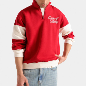 Asymmetrical Hem "Street-<b>Tech</b>" Sweatshirt with Matte Metal Accents and Heavy-Loopback Texture - Product Image 6