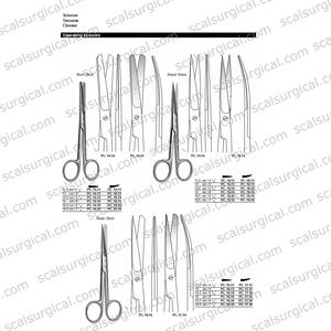 Ciseaux chirurgicaux médicaux 12,5 pouces à lame droite et courbée, tranchants et à bout arrondi, pour infirmières, porte-aiguille de haute qualité en acier inoxydable - Product Image 5