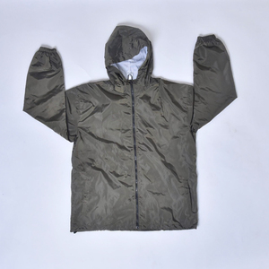 Veste extérieure d'hiver respirante personnalisable coupe-vent imperméable avec fermeture à glissière à capuche coupe-vent de randonnée de grande taille - Product Image 1
