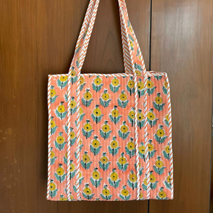 Bolso de Mano de Verano para Mujer, Estilo Bohemio Vintage, Acolchado, de Algodón Ligero, Hecho a Mano, con Cierre Abierto y Dos Asas, Bolso de Hombro - Product Image 1