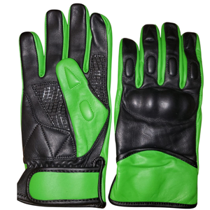 Guantes de Motociclismo Resistentes a Impactos y al Viento con Logotipo Personalizado, Guantes de Cuero Vacuno con Protección Rígida en los Nudillos, Unisex, para Motocross - Product Image 1