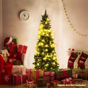 Albero di Natale Artificiale Floccato di Alta Qualità, 1,5 Metri, con Pigne, Pre-Illuminato, Grande, Realistico, Personalizzabile per Esterni - Product Image 4
