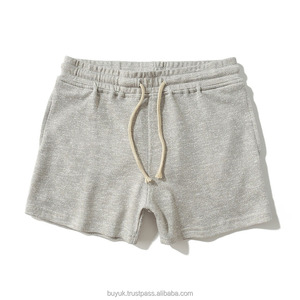 Vente en gros Polyester/coton mélangé pour hommes Écologique French Terry Jogger Gym Casual Wear Solid Pattern Quick Dry High Shorts - Product Image 4