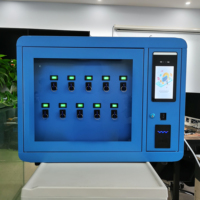Armoire de gestion de clés intelligente RFID à reconnaissance faciale avec contrôle à distance mobile et enregistrement des accès pour le stockage de clés de bureau et de propriété
