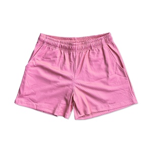 Men's 100% Cotton Running Shorts 2026 Summer Casual Loose Fit Drawstring Elastic Waist Pocket Solid Quick Dry Breathable - Product Image 3
