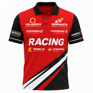 Camiseta Polo Personalizada para Equipo de Mecánicos de Motos, Impresión por Sublimación, Ligera, Bordado de Patrocinadores, OEM, Venta al Por Mayor - Product Image 2