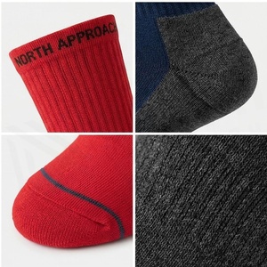 NORTH APPROACH Crew <b>Socks</b> Solid Color Breathable <b>Running</b> <b>Socks</b> for Adults Summer Season - Product Image 4