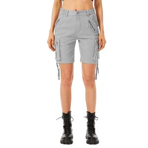 2024 Cargo Shorts mujeres nuevo estilo diseño profesional algodón Cargo Shorts para mujeres cómodos bolsillos 6 bolsillos pantalones personalizados - Product Image 4