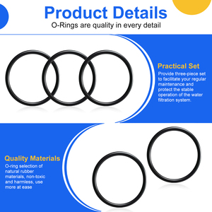 Anillos <span class=keywords><strong>de</strong></span> Sellado para Filtro <span class=keywords><strong>de</strong></span> Piscina y Spa 86006900/2-331-RPM, Compatibles con Pentair Upper and Lower Bulkhead, Clean & Clear, FNS, Nautilus (3 Piezas) - Product Image 4