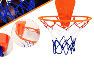 Orange <b>Door</b> Mount Basketball Hoop with <b>Net</b> and Ball Size 7 Indoor Training Toy for Kids and Adults - Product Image 5