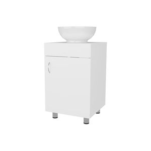 FM FURNITURE Mobile da Bagno Loli Bianco con Lavabo Integrato e Rubinetto - Product Image 6