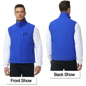 Gilet Softshell Décontracté Respirant Hiver Moderne Vêtement d'extérieur avec Tissu Léger et Col Montant - Product Image 4