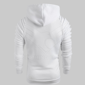 Sweat à capuche unisexe en coton/polyester épais, personnalisé, style coréen délavé à l'acide, motif uni, tricoté, pour l'hiver, vente en gros - Product Image 2