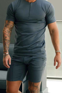 Conjunto de Camiseta y Pantalones Cortos para Hombre, Verano 2026, Logotipo Personalizado, Conjunto de Dos Piezas, Pantalones Cortos Deportivos, Camisetas y Pantalones Cortos - Product Image 4