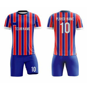 Tenue de football nouveau style pour homme adulte, professionnelle, hiver, manches courtes, logo imprimé sur le devant, haute qualité - Product Image 1