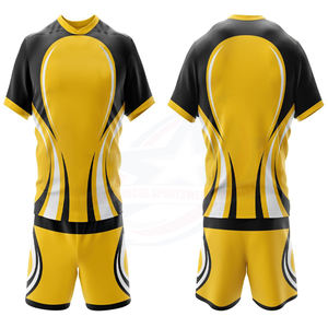 Tenues de rugby personnalisées de haute qualité, impression numérique, entièrement personnalisables, respirantes, manches courtes, nouvelle arrivée, meilleur choix - Product Image 3